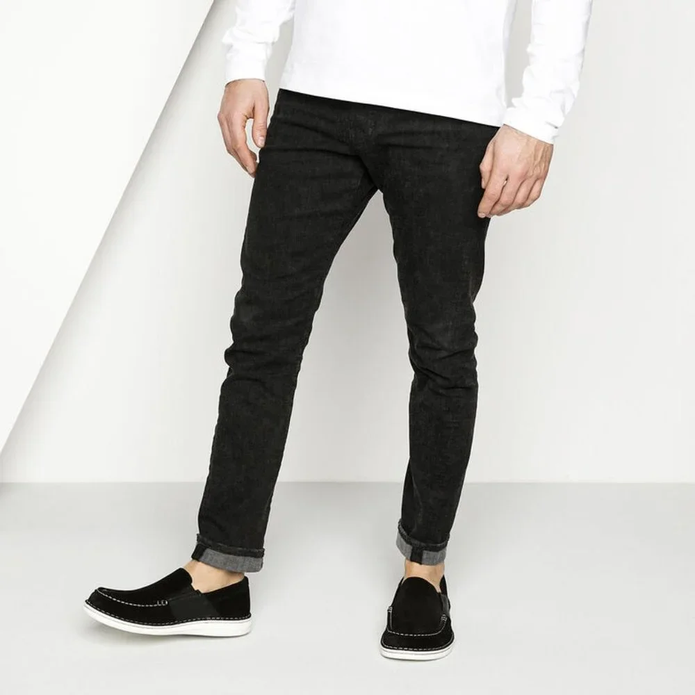 Birkenstock Men's Duma Suede Leather Shoes Black (Brand New) - Picture 3 of 5